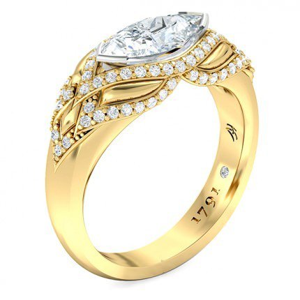 Marquise Diamond Ring Nekite - Main View