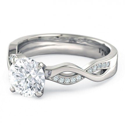 Engagement Ring White Gold Felicita - Side View