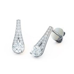 Diamond Earrings Platinum 950 Maia