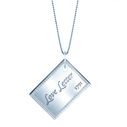 Necklaces Silver Diamond Surround