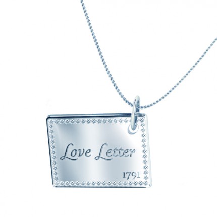 Necklace Silver Diamond Surround - Main View