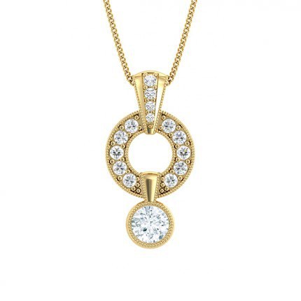 Diamond Necklaces Cluster Drop