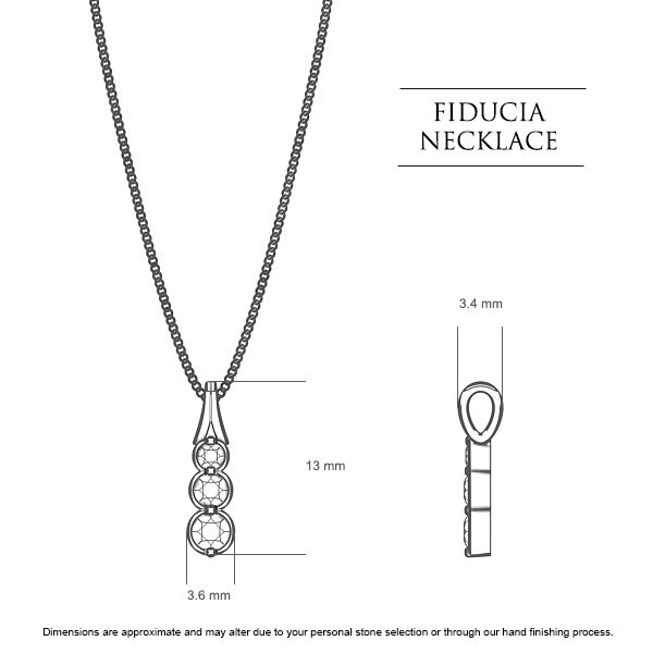 Diamond Necklaces Fiducia - Dimensions