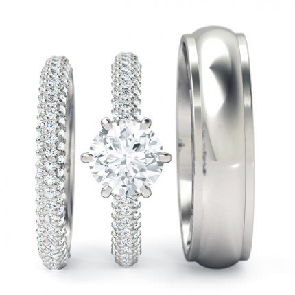  White Gold Passione Matching Set