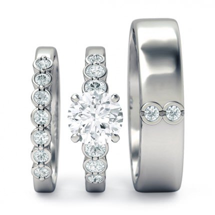  White Gold Fiducia Matching Set