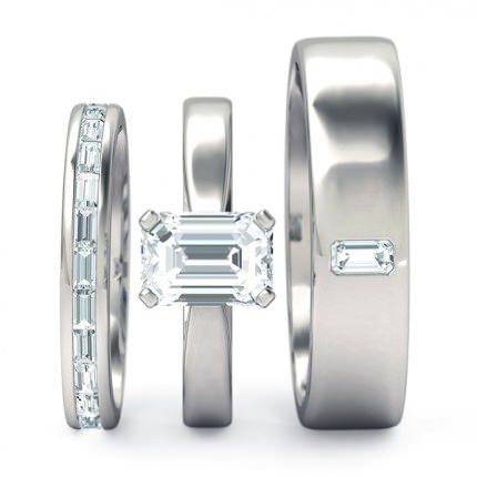 Emerald Matching Sets Platinum 950 Brilliante