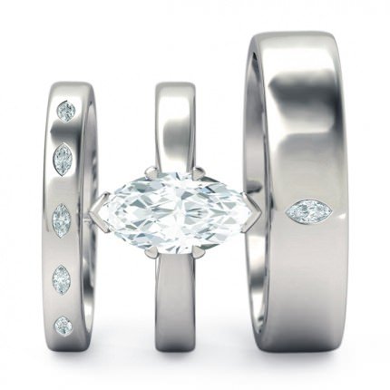 Marquise s White Gold Duchess Matching Set