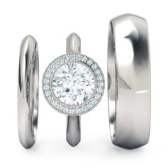  White Gold 1791 Cluster Matching Set