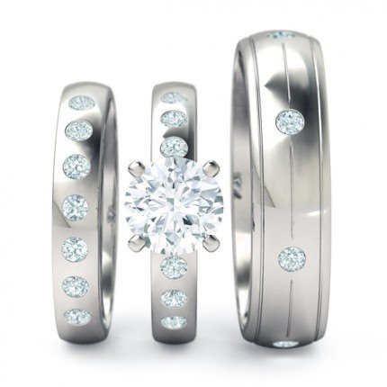  Platinum 950 Radiosa Matching Set