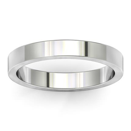 Wedding Bands Platinum 950 Flat Band