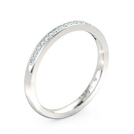 Wedding Band Platinum 950 Floriana Womens - Main View