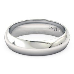 Wedding Bands White Gold 1791 Classic Men's