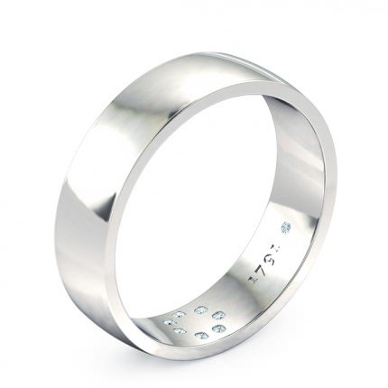 Wedding Band Platinum 950 Priana Men's - Main View