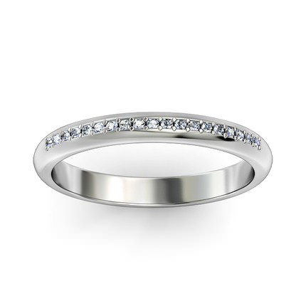 Wedding Bands Platinum 950 Bead-set Diamond Ring