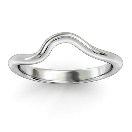  White Gold Embrace Wedding Band