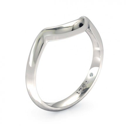 Wedding Band White Gold Embrace Women's - Main View