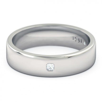 Wedding Bands Platinum 950 Splendente Men's