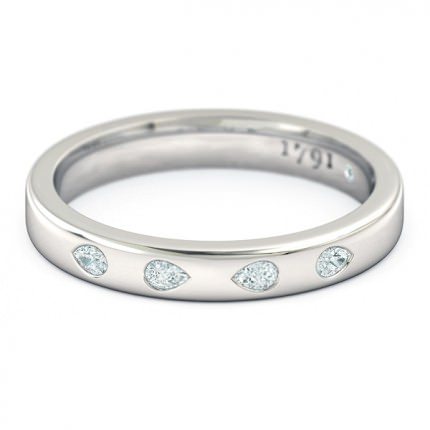 Wedding Bands Platinum 950 Pero Women's