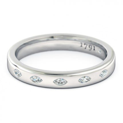 Wedding Bands Platinum 950 Duchess Women's