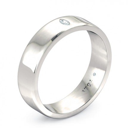 Wedding Band Platinum 950 Duchess Men's - Main View