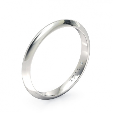 Wedding Band White Gold 1791 Cluster Women's - Main View