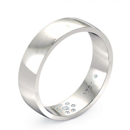 Wedding Band Platinum 950 Opera Men's - Main View