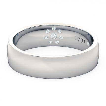 Wedding Bands Platinum 950 Opera Men's