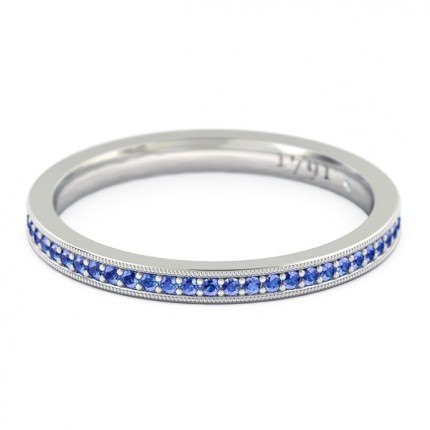 Wedding Bands Platinum 950 Azure Women's