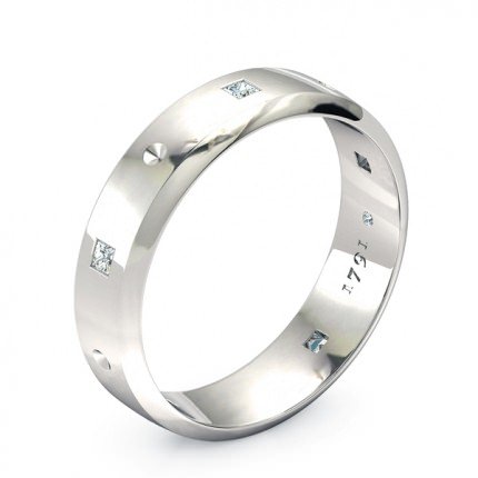 Wedding Band Platinum 950 Elena Men's - Main View