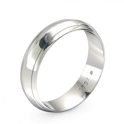 Wedding Band White Gold Maia Men's - Main View