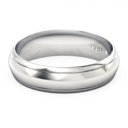 Wedding Bands White Gold Maia Men's