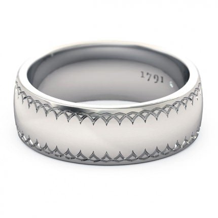 Wedding Bands Platinum 950 Sabatina Men's