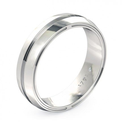 Wedding Band Platinum 950 Essence Men's - Main View