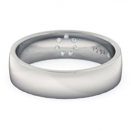 Wedding Bands Platinum 950 Spellbound Men's