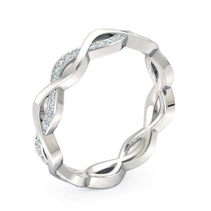 Wedding Band Platinum 950 Felicita Women's - Main View