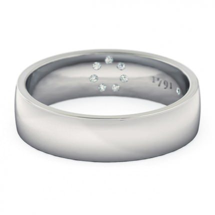 Wedding Bands Platinum 950 Imilia Men's