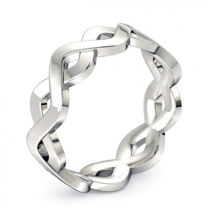 Wedding Band Platinum 950 Felicita Men's - Main View