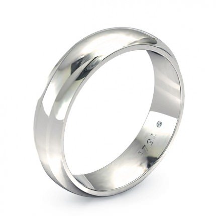 Wedding Band White Gold Verita Men's - Main View
