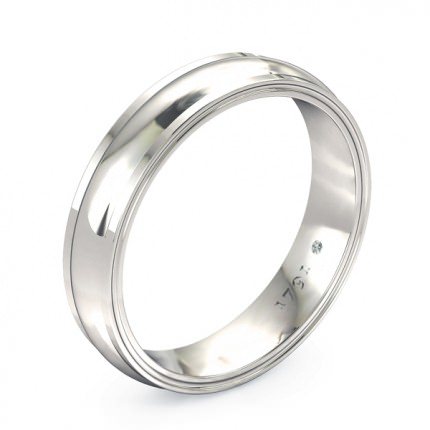 Wedding Band White Gold Sempre Men's - Main View