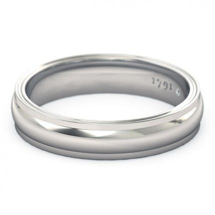 Wedding Bands White Gold Sempre Men's