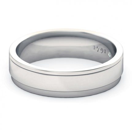 Wedding Bands Platinum 950 Bella Men's
